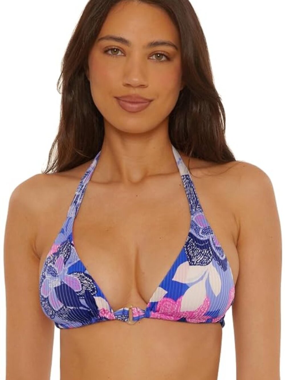 BECCA TROPICAL LANAI PRINT TRIANGLE TOP in sizes S, M, L, D